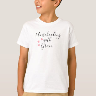 Unschooling Mum Grace Hearts T-Shirt