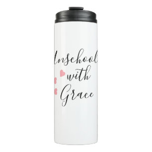 Unschooling Mum Grace Hearts Thermal Tumbler