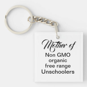 Unschooling mum homeschool children funny quote key ring