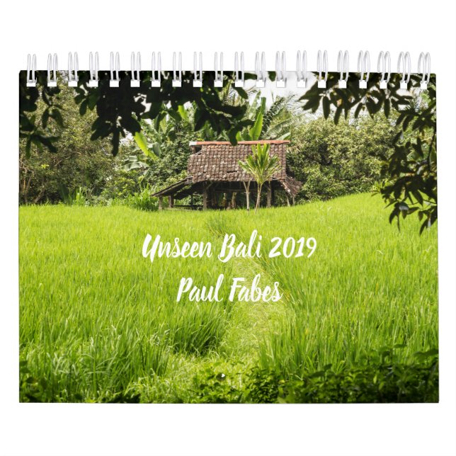 Unseen Bali 2019 Photo Calendar (Cover)