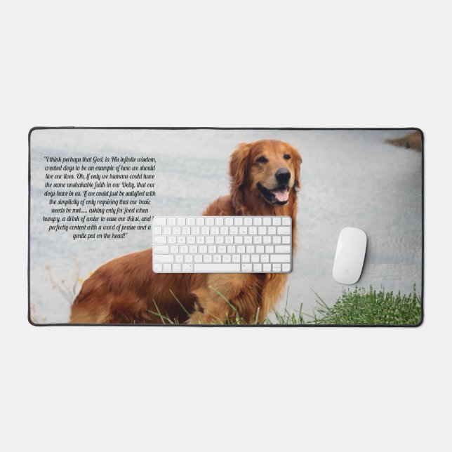 Unshakeable Faith Inspirational Desk Mat (Keyboard & Mouse)