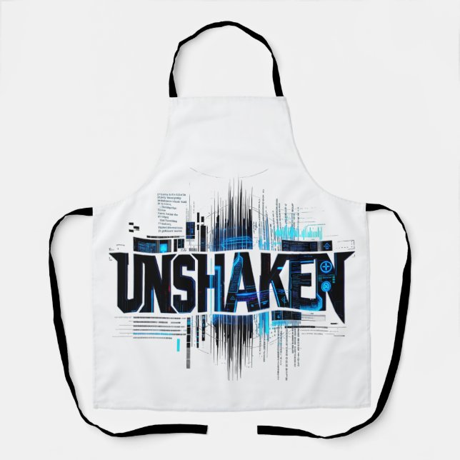 "Unshaken" Cyberpunk Apron (Front)