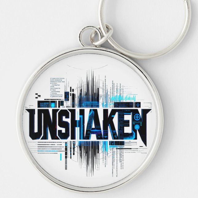 UNSHAKEN Cyberpunk Keychain (Front)