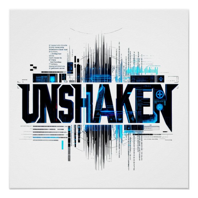 UNSHAKEN Cyberpunk Poster (Front)