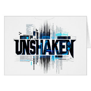 UNSHAKEN Cyberpunk Tabletop Sign
