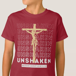 Unshaken - Gospel God Gratitude Burgundy T-Shirt
