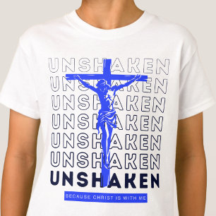 Unshaken - Gospel Pray Bible Graphic White T-Shirt