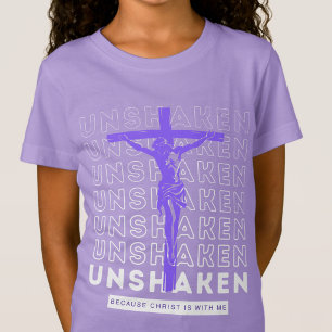 Unshaken - Gratitude Pray Holy Spirit Purple T-Shirt
