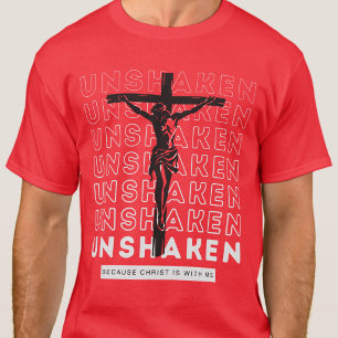 Unshaken - Holy Spirit God Scripture Red T-Shirt
