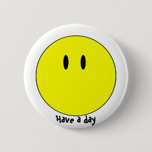 unsmiley 6 cm round badge