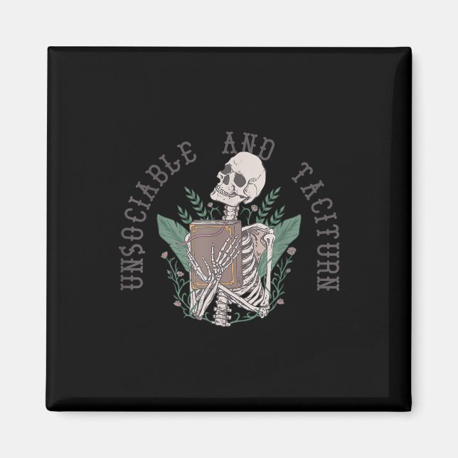 Unsociable And Taciturn Jane Austen Pride &amp; Pr Magnet (Front)