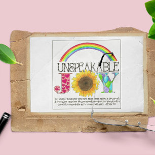 Unspeakable Joy Inspirational Postcard