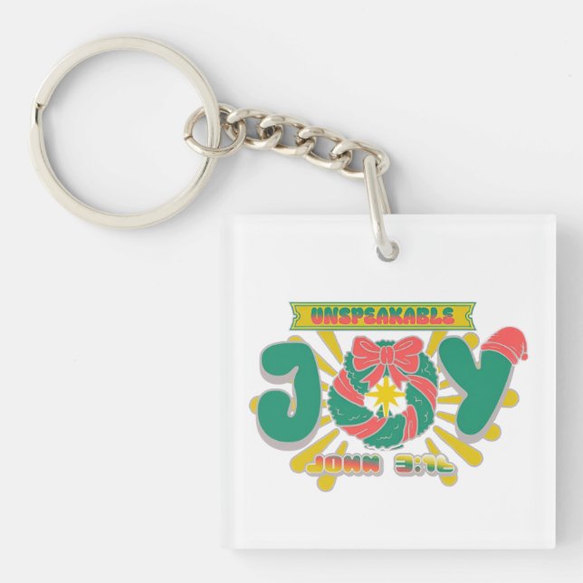 Unspeakable Joy Key Ring (Front)