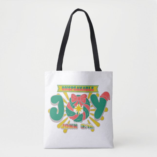 Unspeakable Joy Tote Bag (Front)