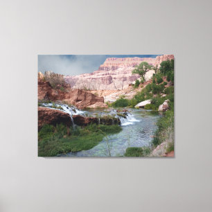 Unspoiled Waterfall Print on Canvas 30"x40"x1.5"