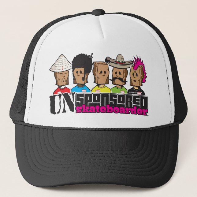 UNsponsored skateboarders Trucker Hat (Front)