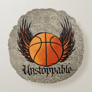 Unstoppable (Basketball) Round Pillow