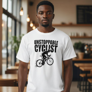 Unstoppable Cyclist Racing Silhouette T-Shirt