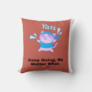 Unstoppable Energy 💪 Grit & Grace Throw Pillow