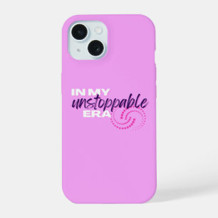 Unstoppable, In my Unstoppable Era, Preppy, Pink iPhone 15 Case