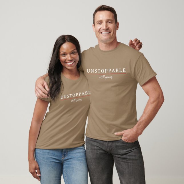 UNSTOPPABLE Minimal Motivation Quote T-Shirt (Unisex)