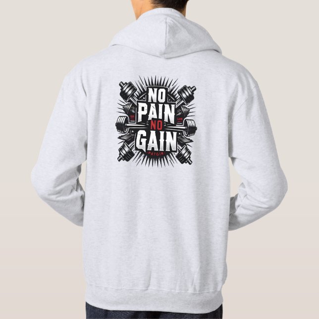Unstoppable: Motivational Gym Design Hoodie (Back)
