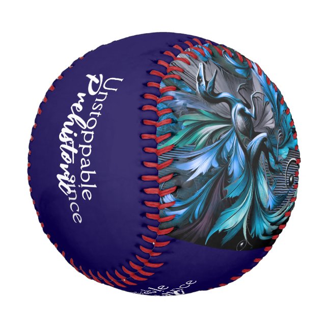 Unstoppable Raptor – Fuel Strength, Rule the Wild Baseball (Angled)