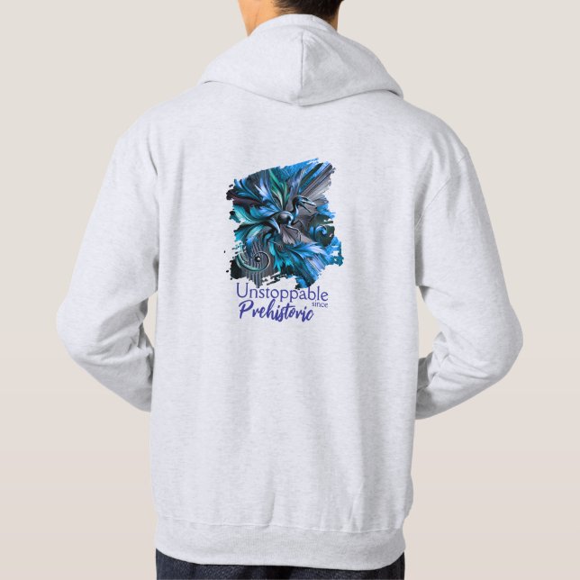 Unstoppable Raptor – Fuel Strength, Rule the Wild Hoodie (Back)