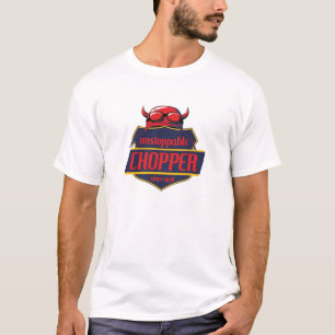 Unstoppable Red Devil Chopper Badge Tee