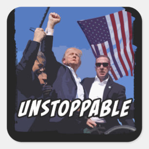 Unstoppable Square Sticker