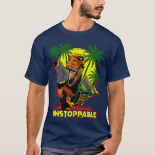 Unstoppable TRex Funny Short Dinosaur Arms Joke T-Shirt