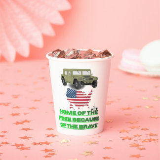 Unstoppable veterans  paper cups