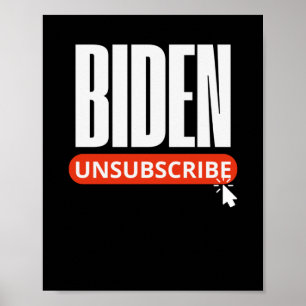 Unsubscribe Biden Trump Inauguration Day  Poster