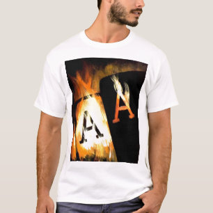 Unsuited Famous Poker Art Flaming Pocket Aces T-Shirt