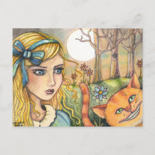 Unsure Alice in Wonderland Postcard