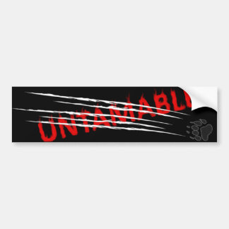 Untamable 2 bumper sticker