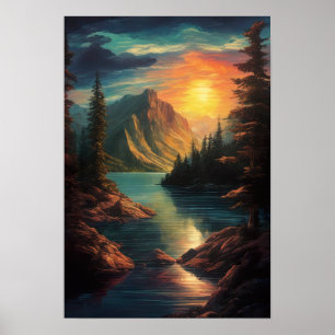 Untamed Elegance, Sunset Embrace Poster