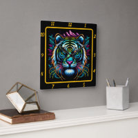 Untamed Neon Tiger Masterpiece
