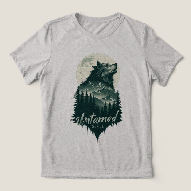 Untamed Soul Tri-Blend Shirt (Design Front)