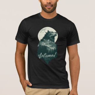 Untamed Soul Wolf Forest Moon T-Shirt