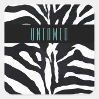 Untamed Typography Zebra Print