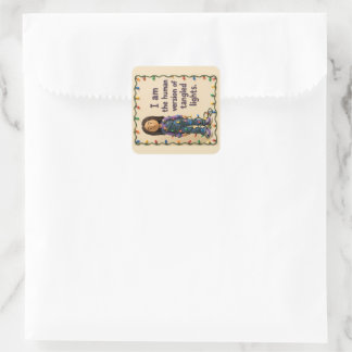 Untangled Christmas Lights Postcard Square Sticker