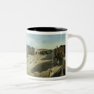 Unter den Linden from the Armoury, c.1855 Two-Tone Coffee Mug