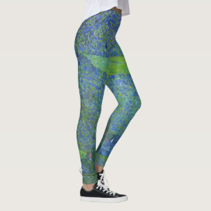 Unterach at Attersee by Klimt, Vintage Art Nouveau Leggings