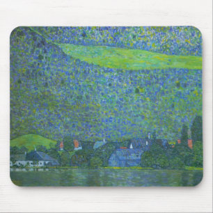 Unterach at Attersee by Klimt, Vintage Art Nouveau Mouse Mat