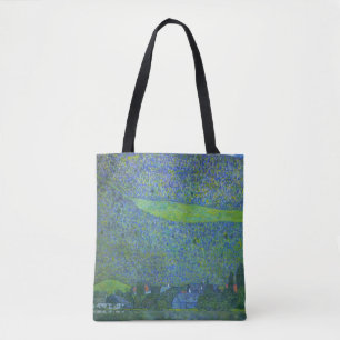 Unterach at Attersee by Klimt, Vintage Art Nouveau Tote Bag