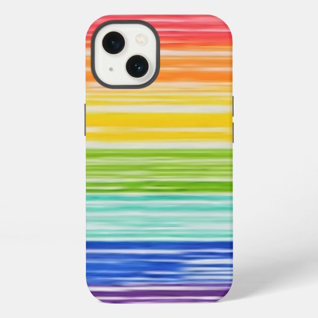 Untidy rainbow stripes Case-Mate iPhone case (Back)