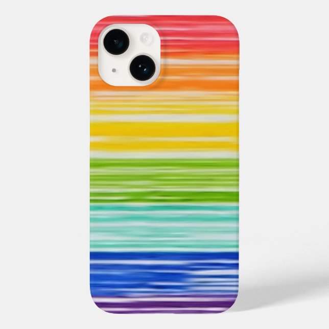 Untidy rainbow stripes Case-Mate iPhone case (Back)