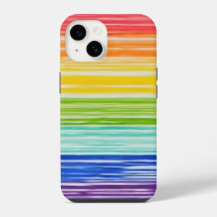 Untidy rainbow stripes Case-Mate iPhone case