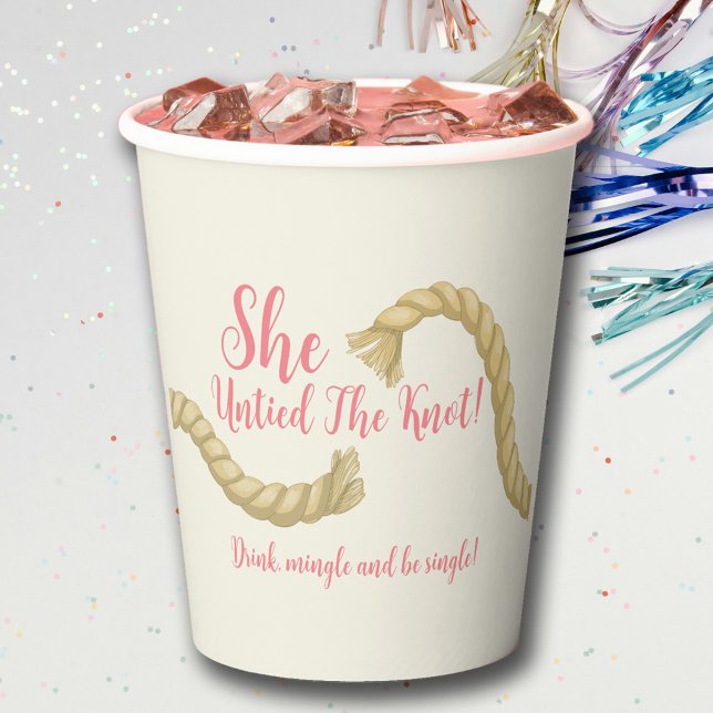 Untie The Knot Divorce Party  Paper Cups (Creator Uploaded)